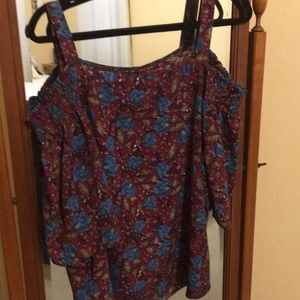 Cold shoulder blouse